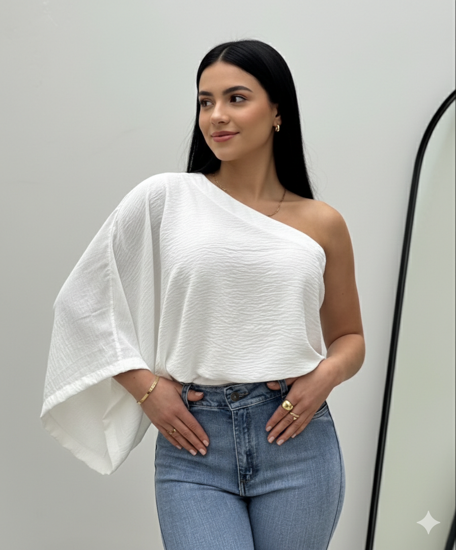 Blusa de una sola manga