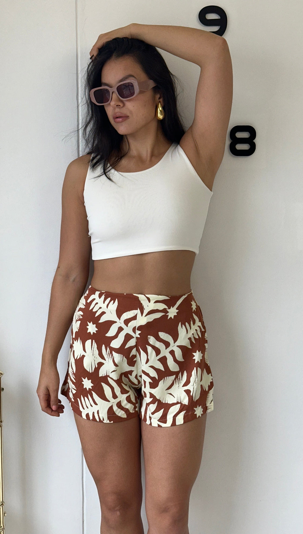 Croptop cuello redondo