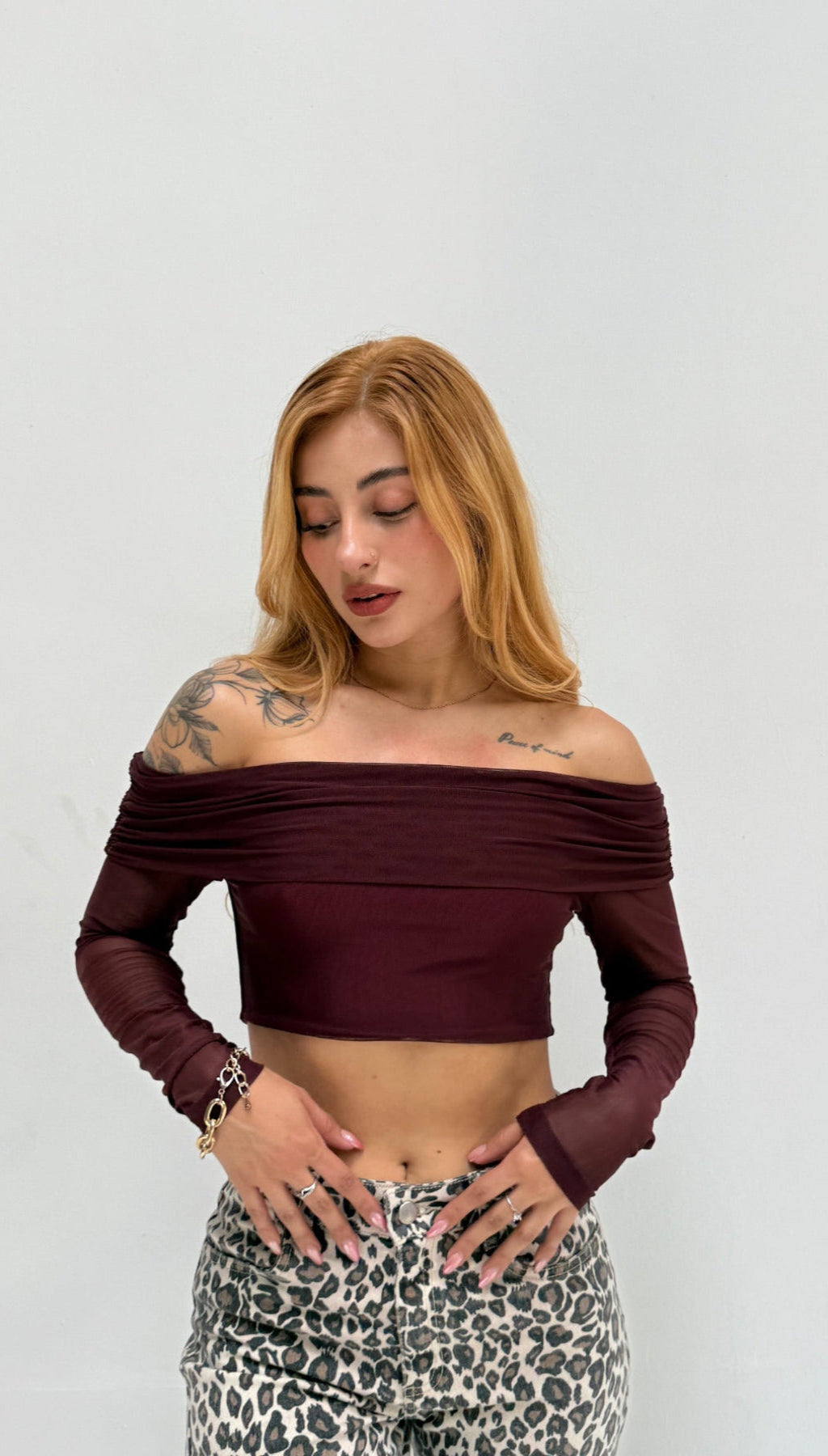 Croptop Mallatex Cuello Bandeja