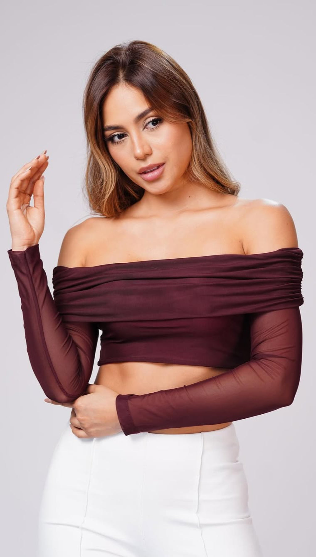 Croptop Mallatex Cuello Bandeja