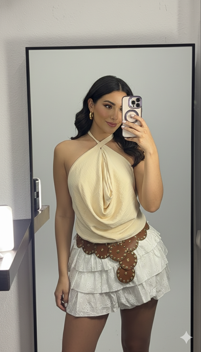 Blusa espalda descubierta