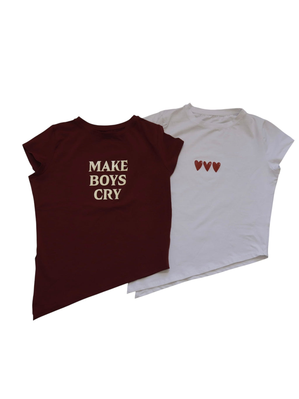 Camiseta diagonal