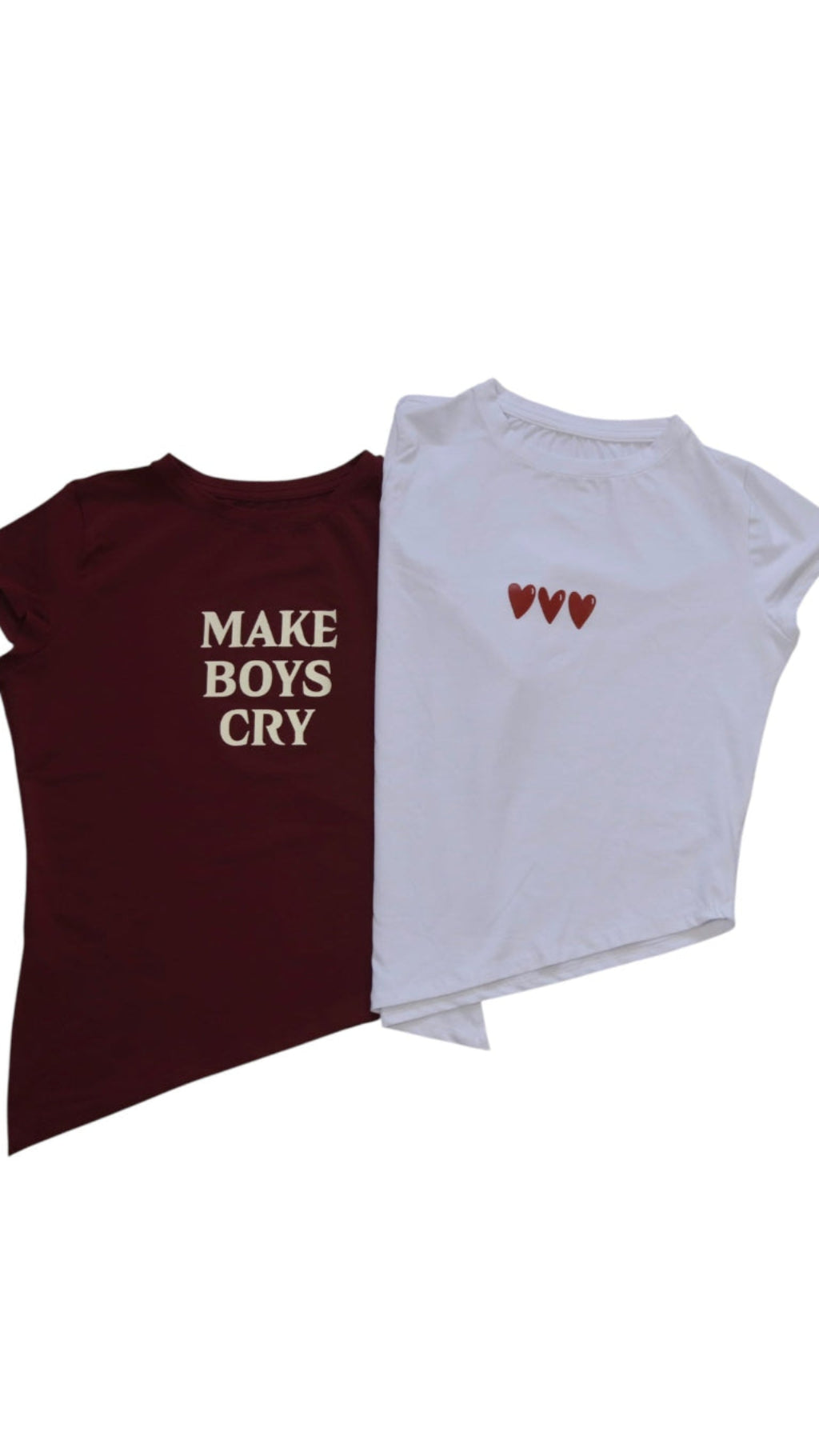 Camiseta diagonal