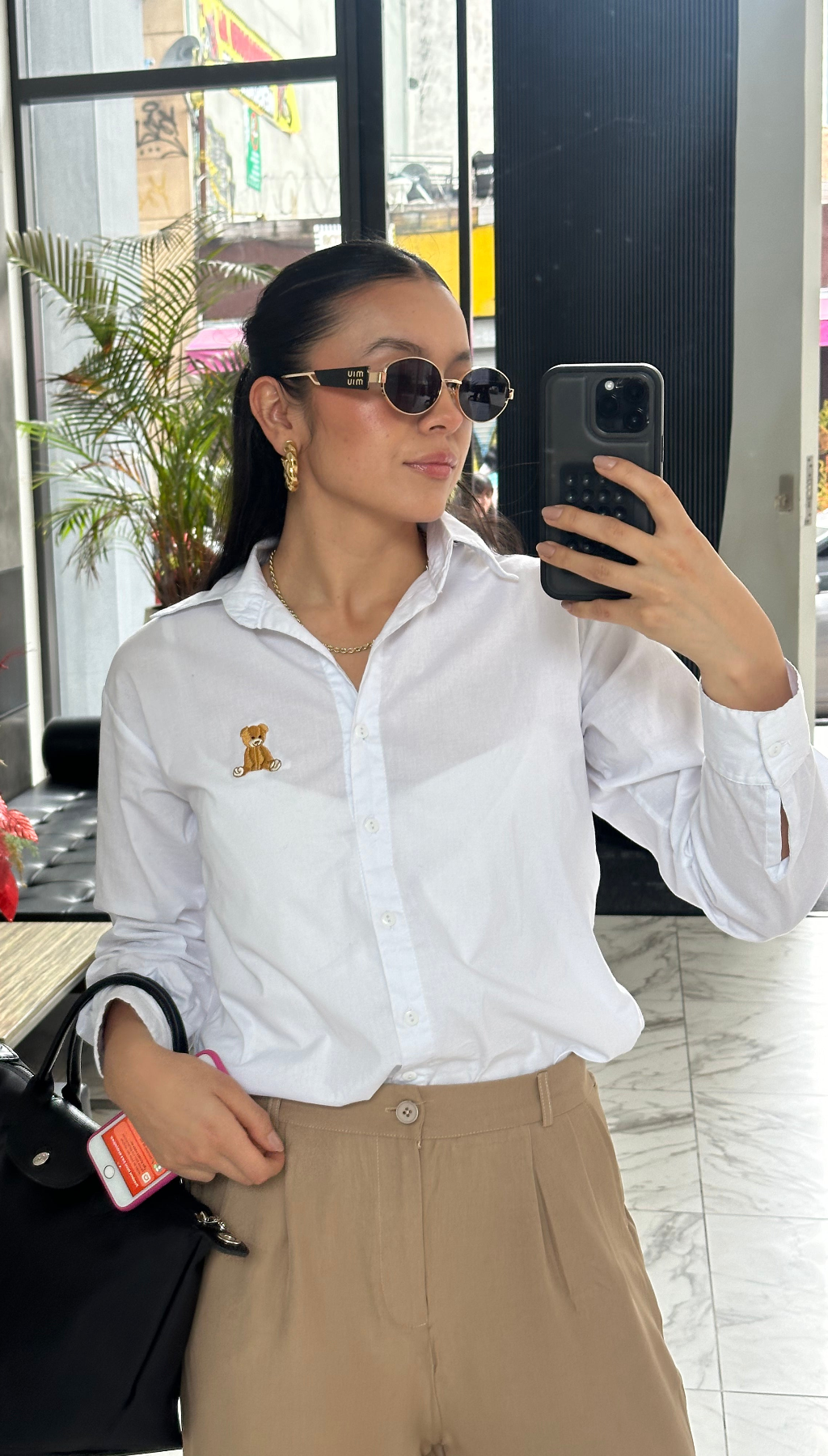 Camisa oso bordado