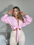Blusa ojalillo cruzada