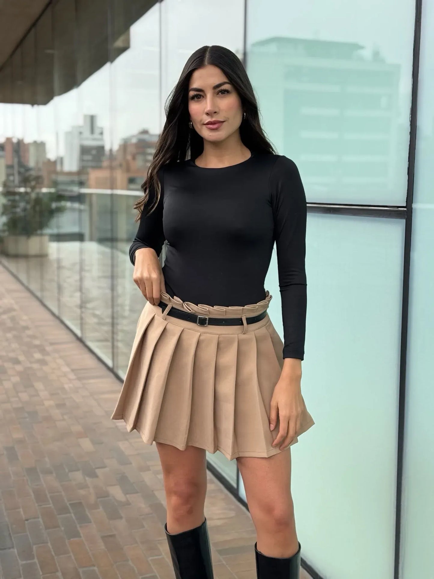 Faldashort de prenses y correa