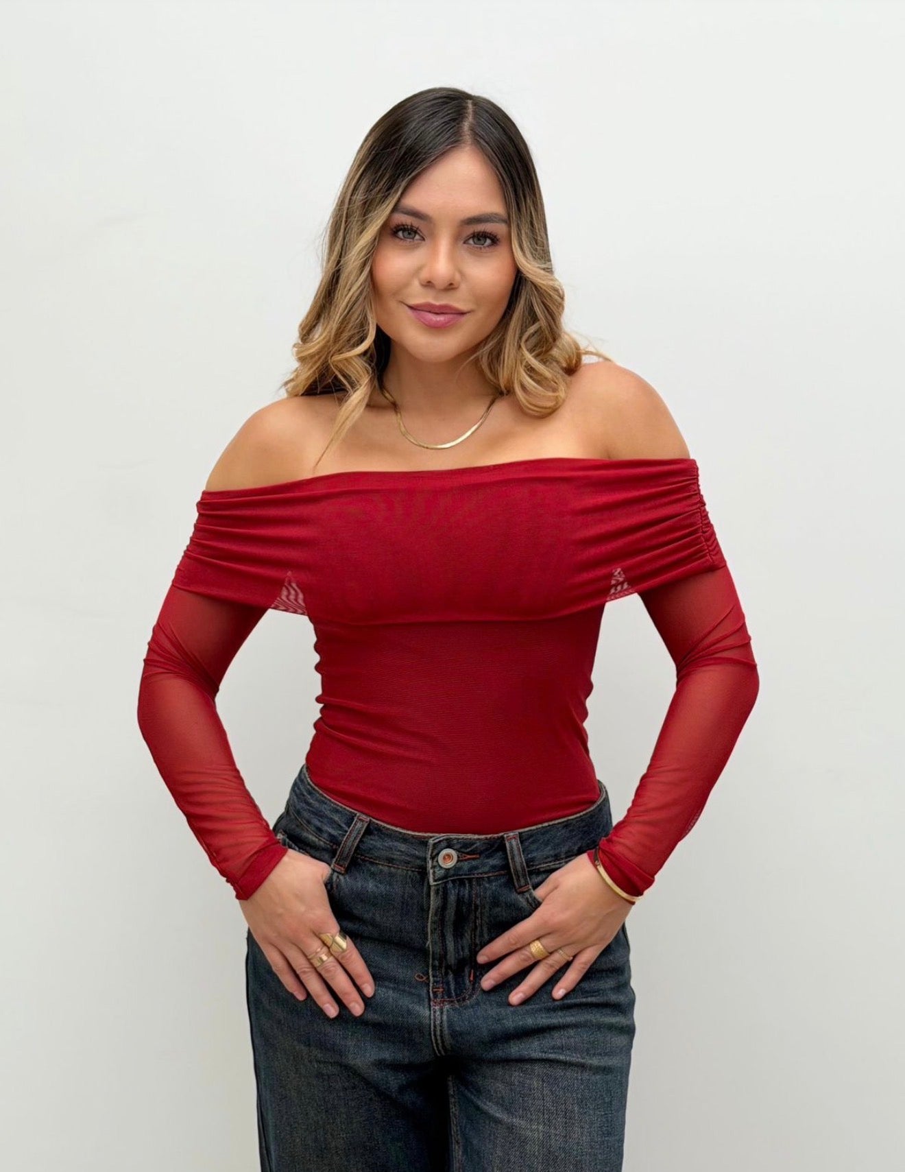 Blusa Cuello Bandeja