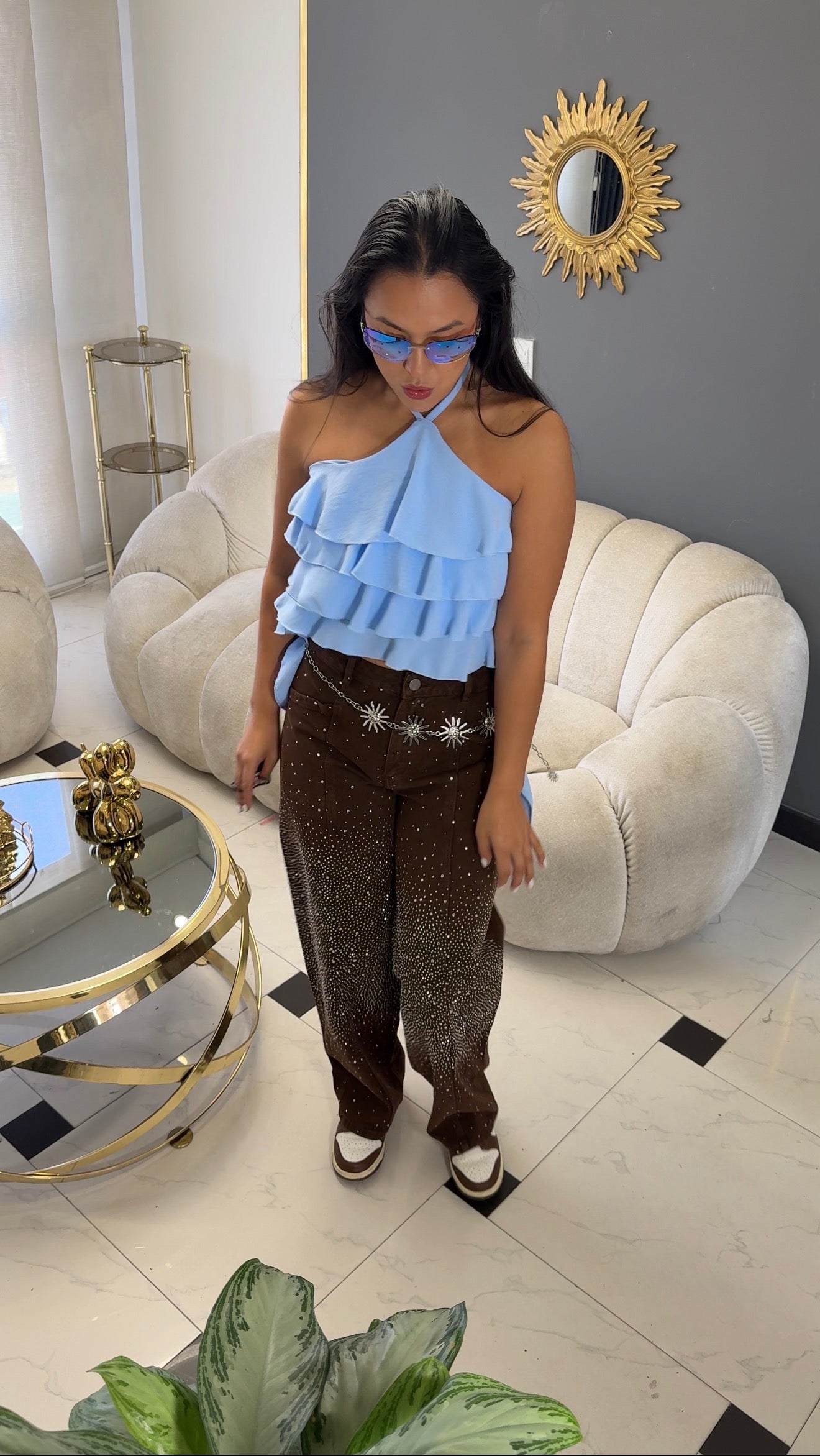 Jean colores brillos