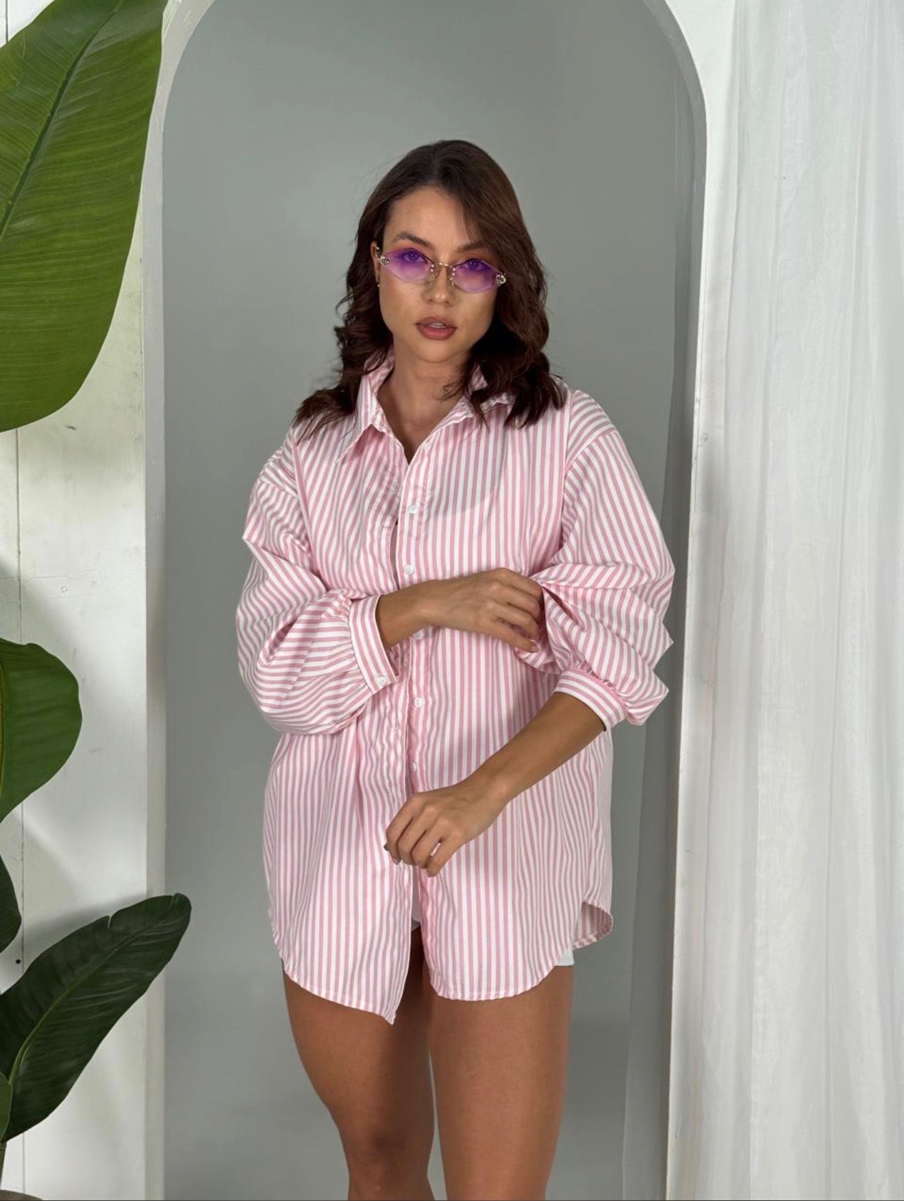 Camisa de rayas oversized