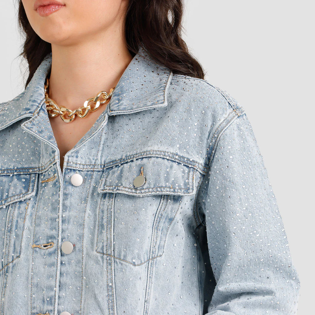 Chaqueta de brillos