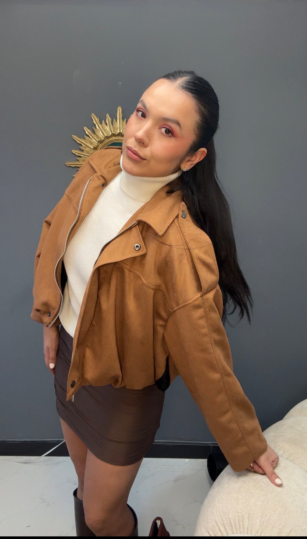 Chaqueta gamuza