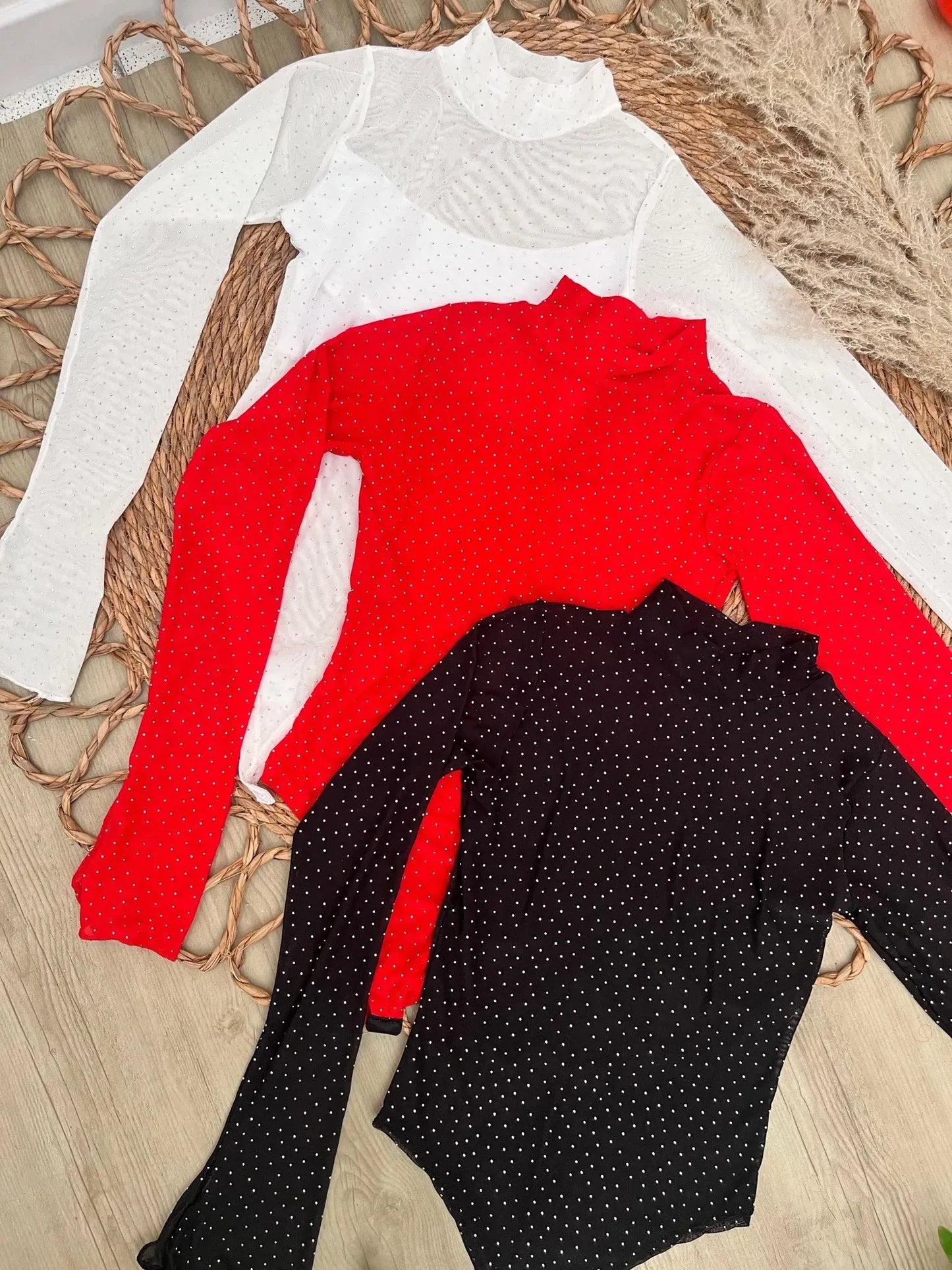 Body brillos manga larga