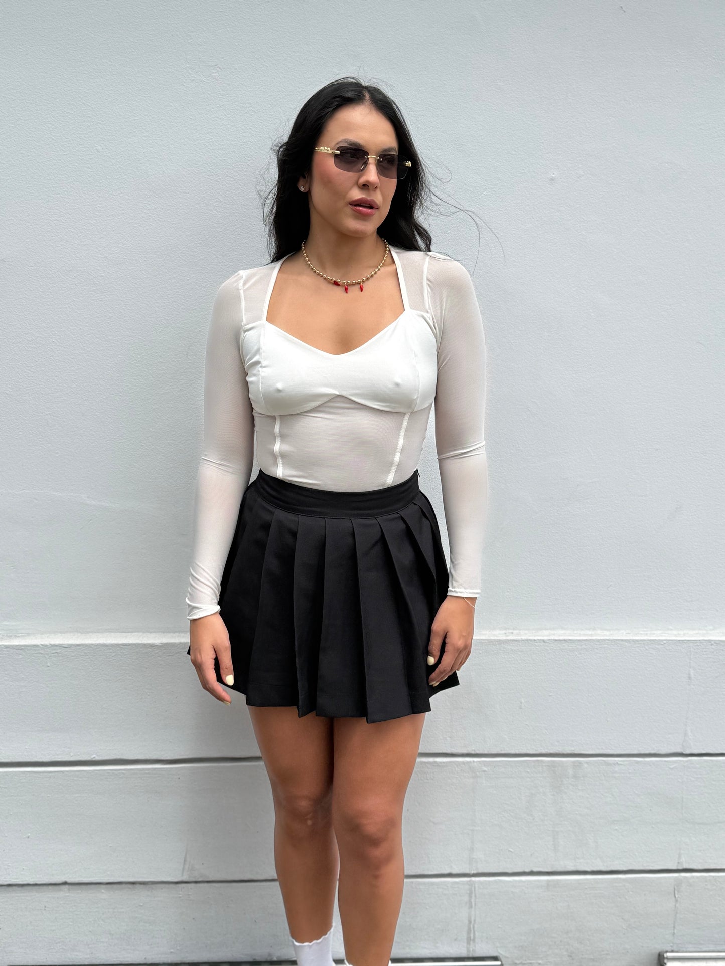 Body Cuello Cuadrado Transparencia