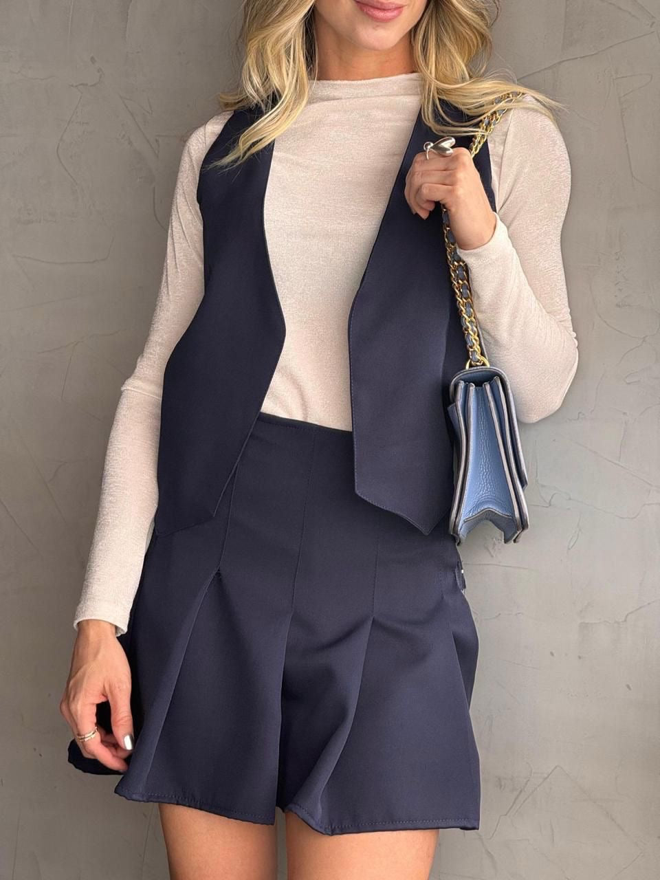 Set Minifalda Chaleco