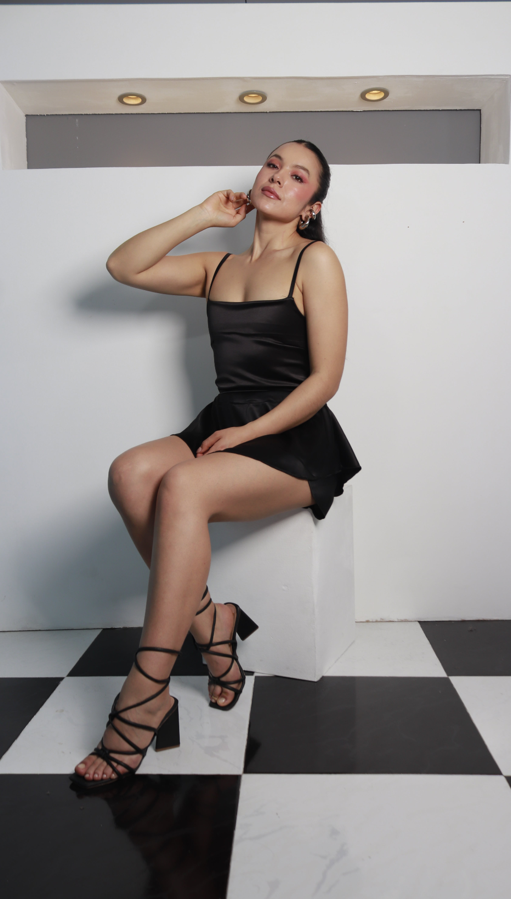 Vestido corto falda short