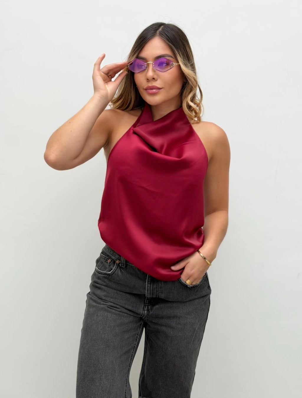Blusa Satín