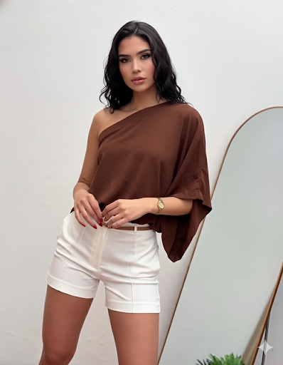 Blusa de una sola manga