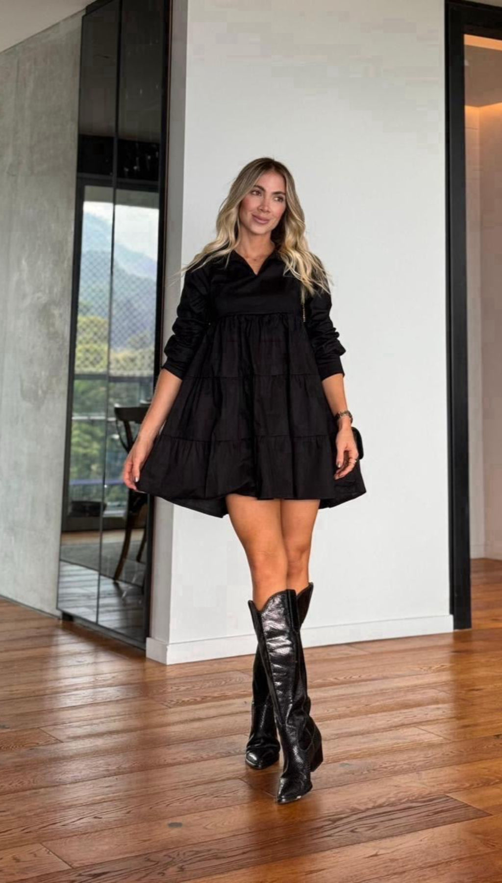 Vestido amplio corto