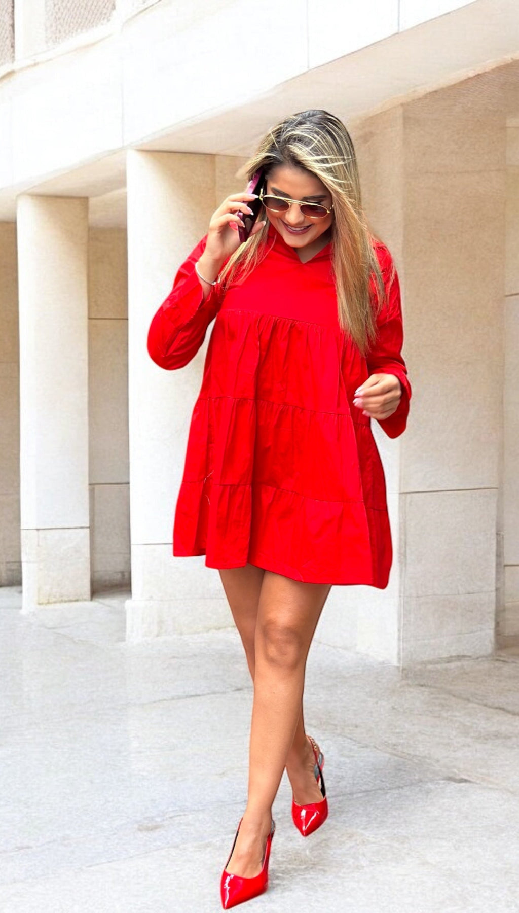Vestido amplio corto