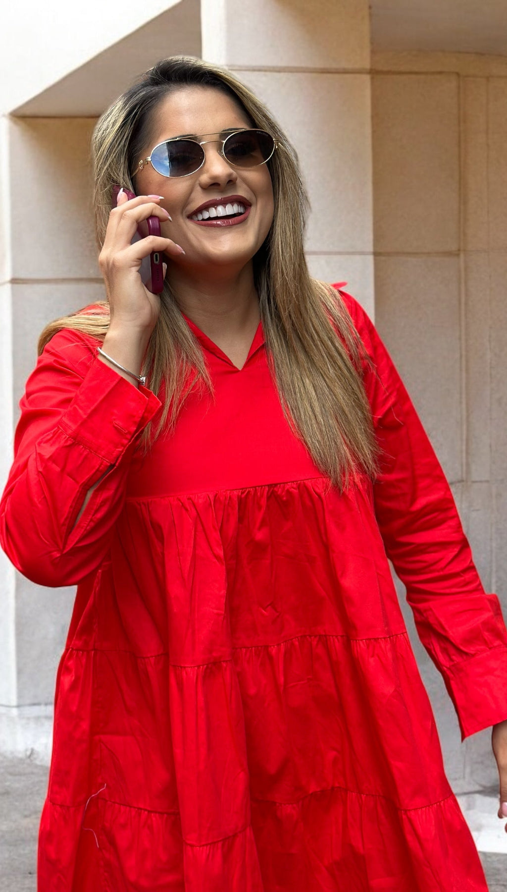 Vestido amplio corto